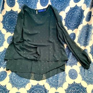 Emerald Green Blouse NWOT